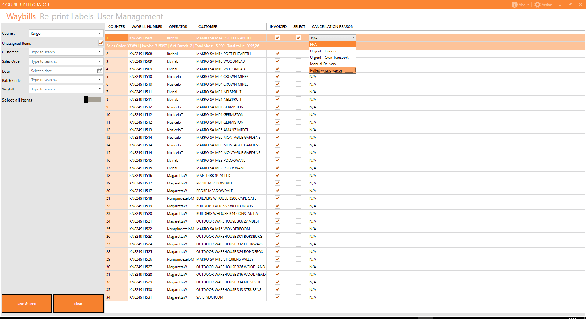 Courier Integrator screenshot 1