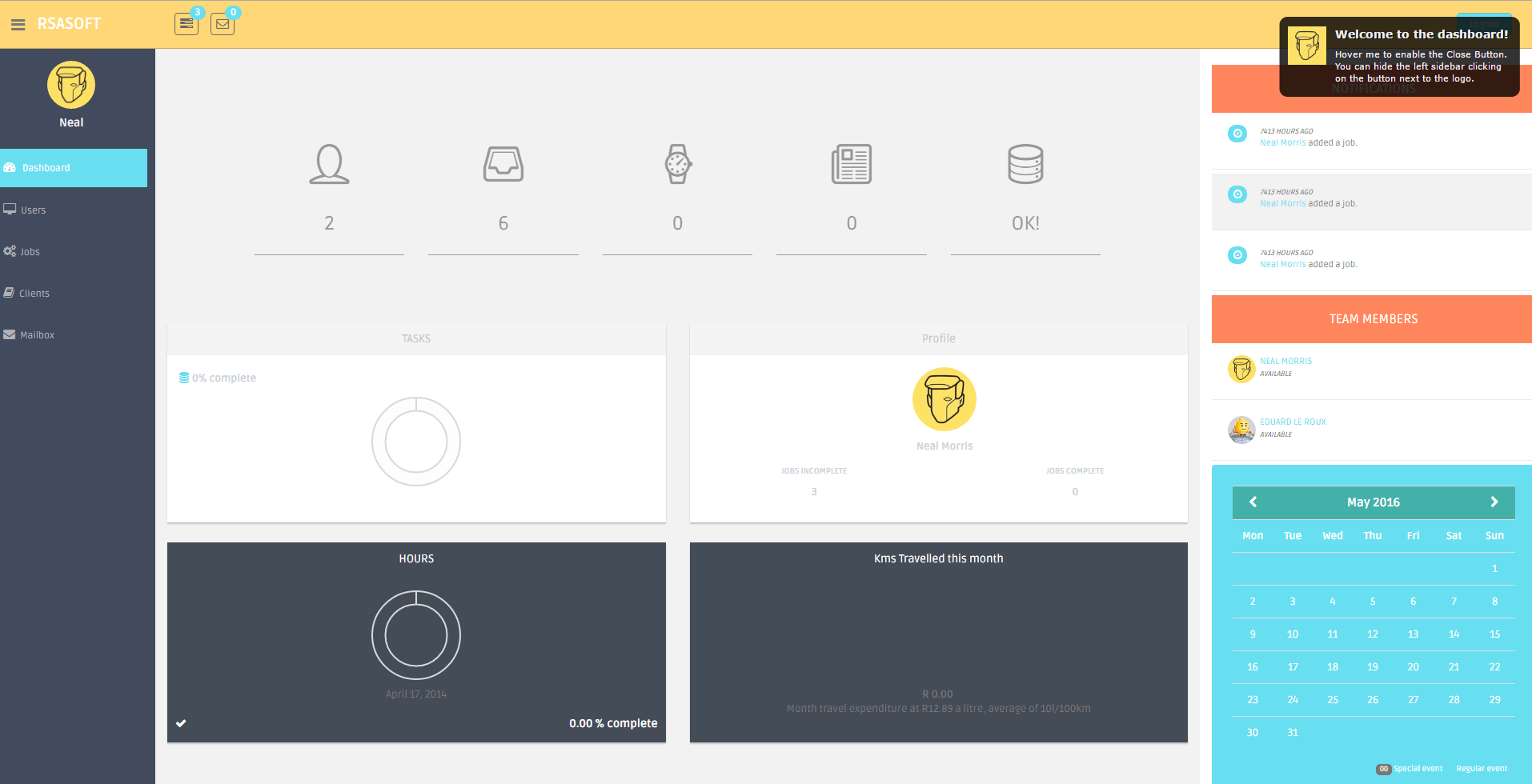 Ticketing system screenshot 2